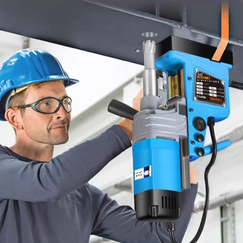 220V Magnetic Core Drill Machine Magnetic Drill Press Electric Bench Drilling Rig Machine for Engineering Steel Structure