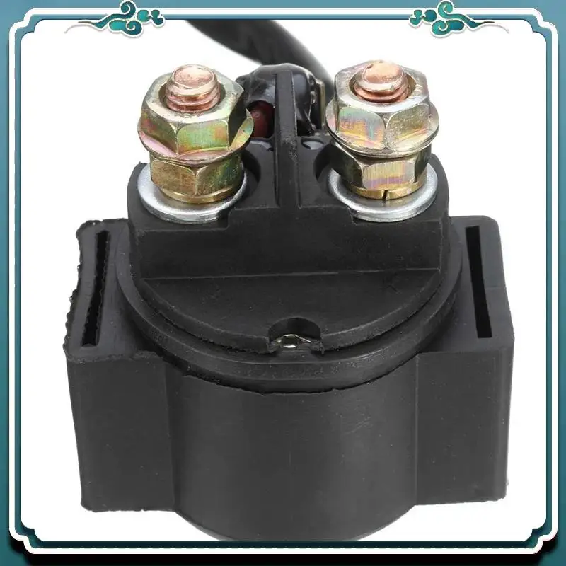 ABTU-Zwarte Motorfiets Elektrische Starter Solenoid Relais Schakelaars Voor Aprilia Rsv 1000 Tuono Mille Ap8112927 150 Amp