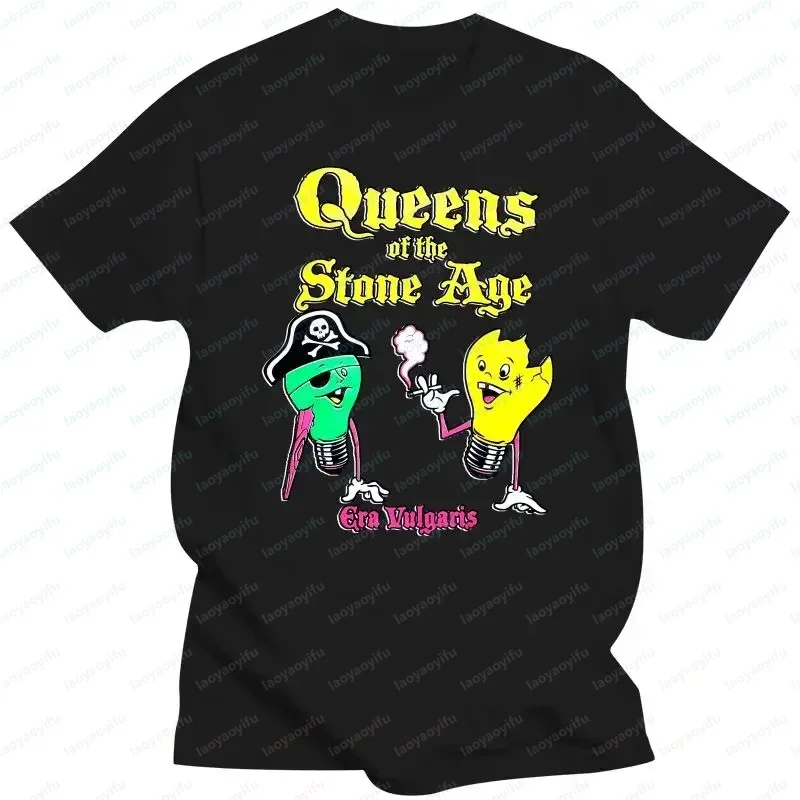 Funny Clothes Queens of The Stone Age T-Shirt Summer Men Women Cartoon Pattern Printed Camisetas Cotton Fashion Breathable Tops view 2