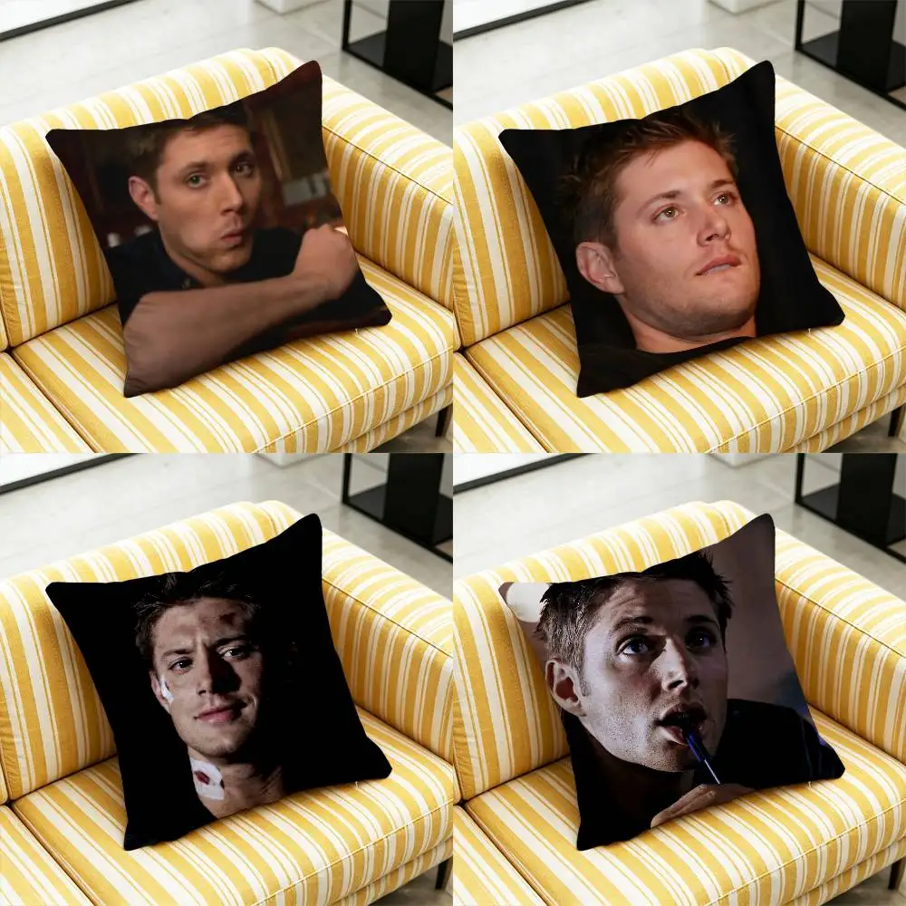 For Supernatural Dean Winchester Throw Pillow Case 45cm 60cm 40cm Decoration Bed Custom Square Pillowcase Pad Cover