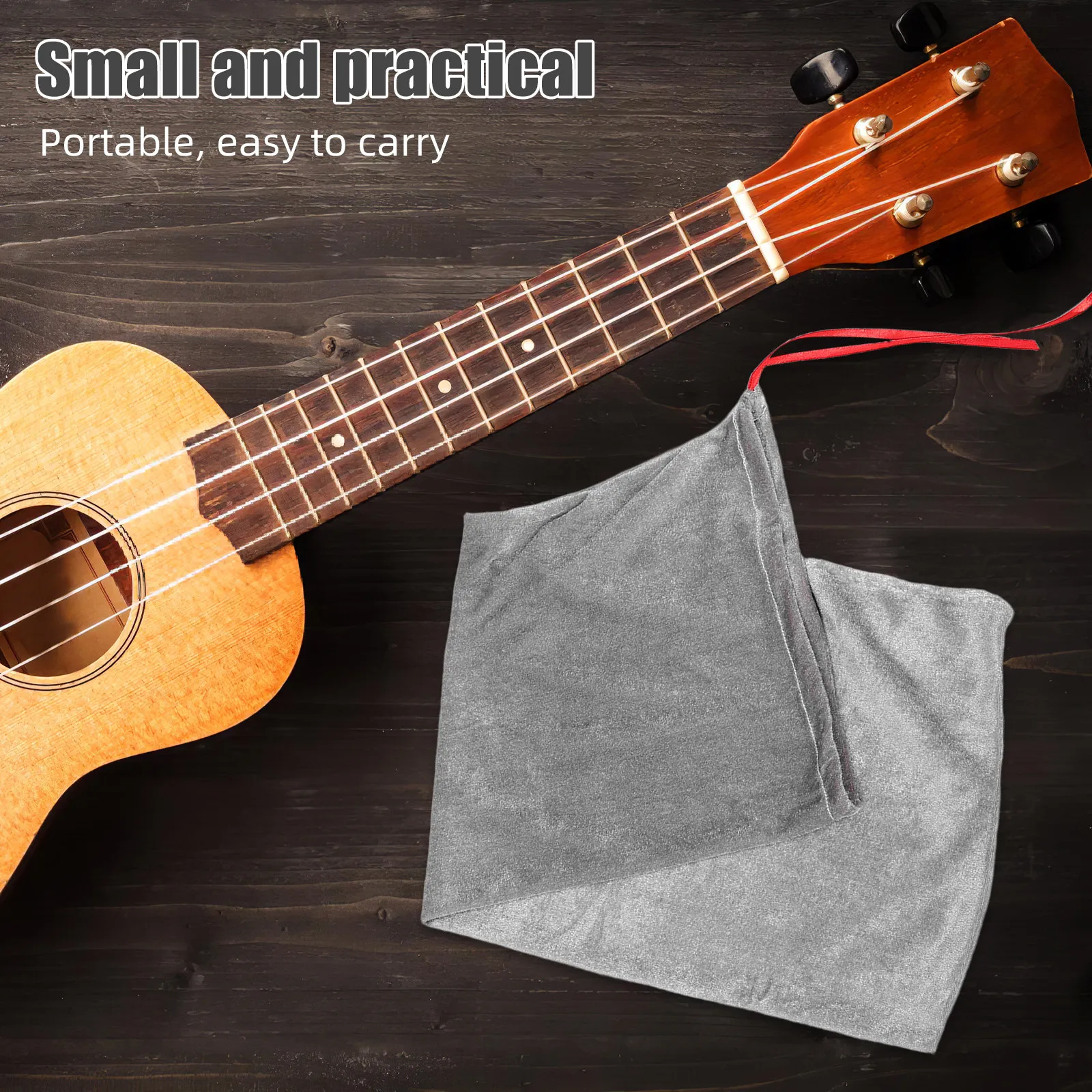 Acoustic Violin Cover Drawstring Storage Bag Soft Dust Protector Grey Instrument Accessories
