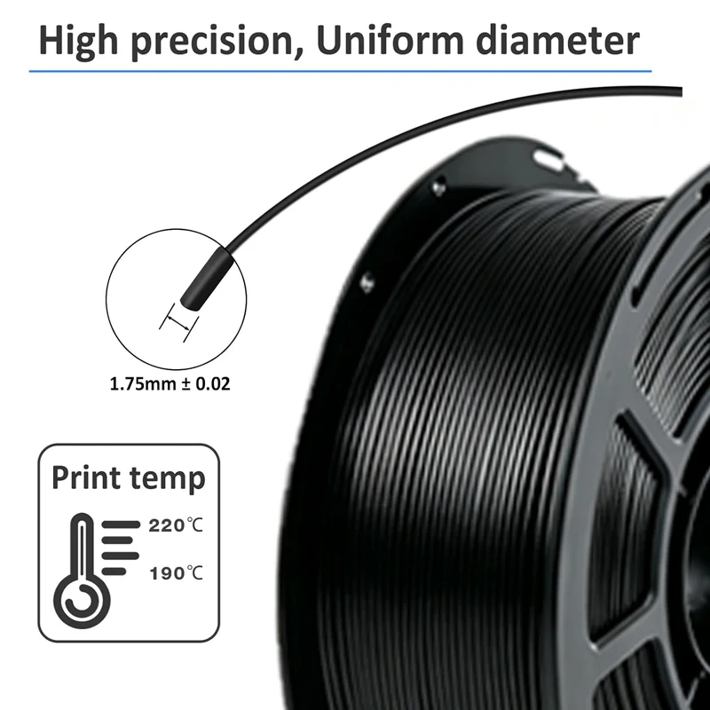 2 Packs Adlayer Silk Silver+Silk Black PLA Filament 1.75mm,3D Printer Shiny Silk Filament,Neatly Wound Dimensional Accuracy +/- 0.02mm Fit Most FDM 3D Printers