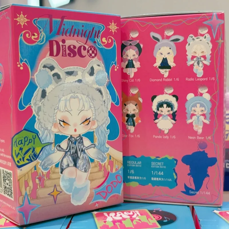 

Подлинная серия Dodo Nami Midnight Disco, слепая коробка, модные игрушки, фигурка, виниловые куклы с лицом, подвески, загадочная коробка, брелок для девочек, подарок