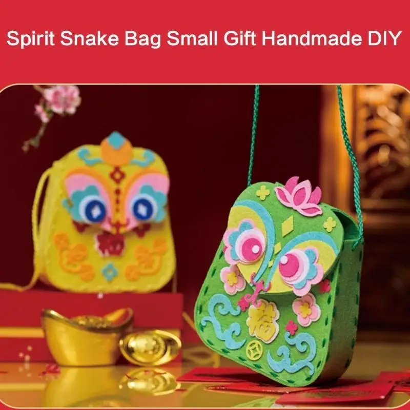 39BB Coser sus propios bolsos Bolsas costura Kids Arts & Crafts Regalos preescolares Bag Bag Bolso hombro para niños