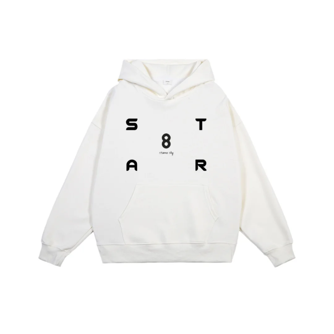 Amerikaanse grafische hoodie met letterprint Puur katoen Lente en herfst Luxe nichemerk Mode Y2K-hoodie voor heren en dames