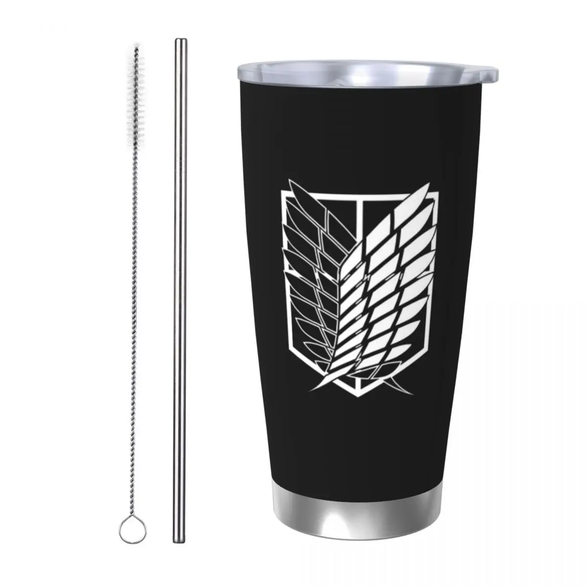 Attack On Titan 20oz Stainless Steel Insulated Thermal Coffee Car Cup Cold Hot Mugs Vacuum Flask