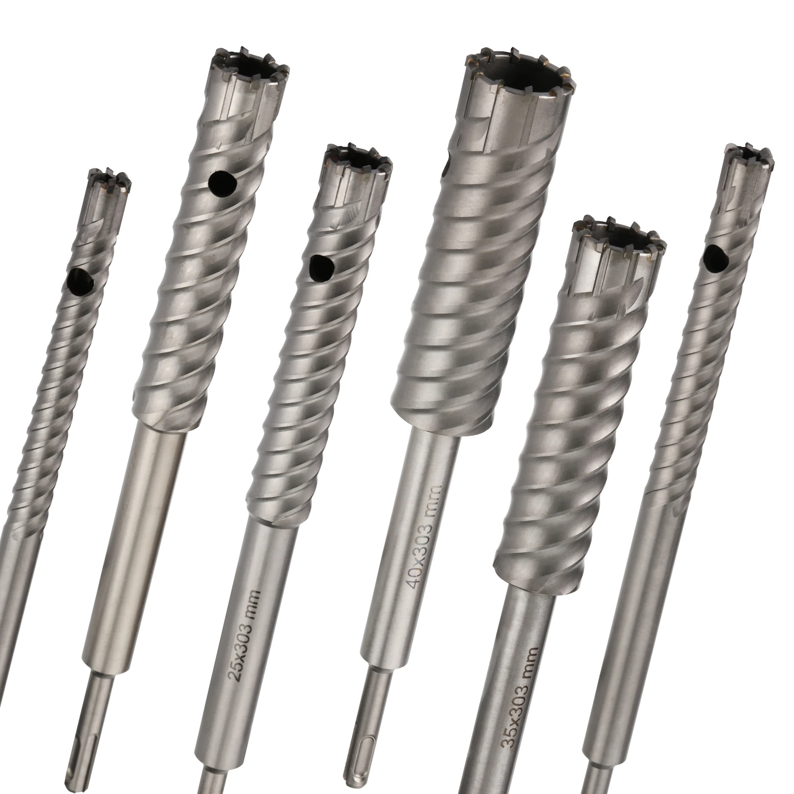 

1 шт. 10-40 мм SDS Plus 303 мм перфоратор-сверло-сверхмощное для резки арматуры, идеально подходит для строительных и сноса