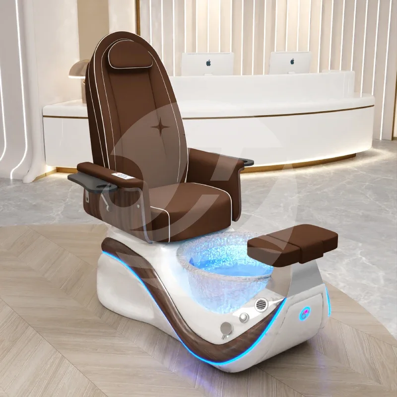 Multi Functional Nail Salon Spa Pedicure Chair whirlpool Pipeless Foot Massage Pedicure Manicure Chairs Luxury for Sale