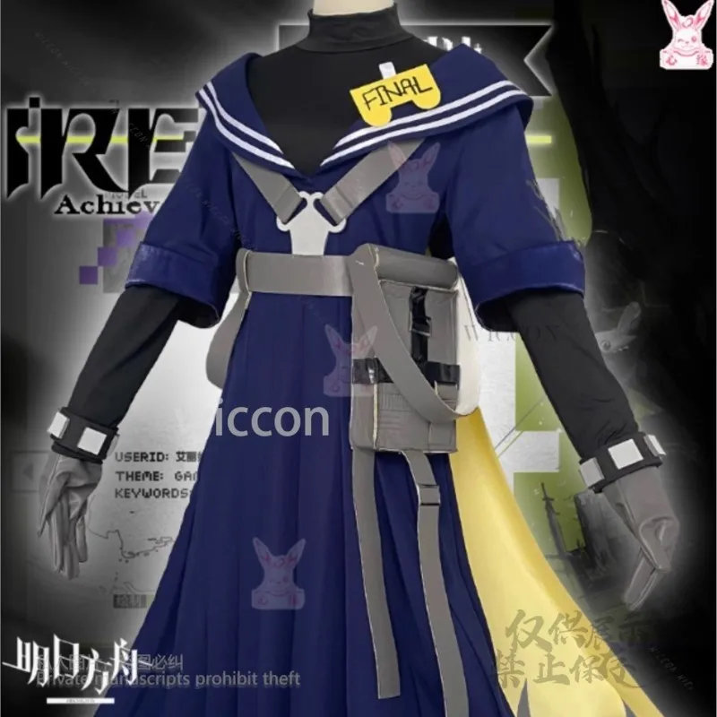 Anime Game Arknights Cosplay Irene Costume Outfits Skirt Shirt Full Set New Wigs Woman Girls Halloween Party Carnival Customized
