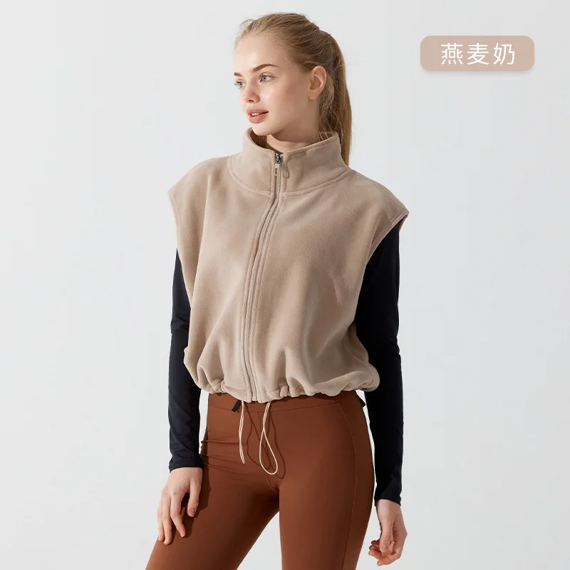 

Женский флисовый спортивный теплый балетный жилет, куртка для взрослых, осенние пальто, толстовки, термостойкие повседневные водолазки, топы