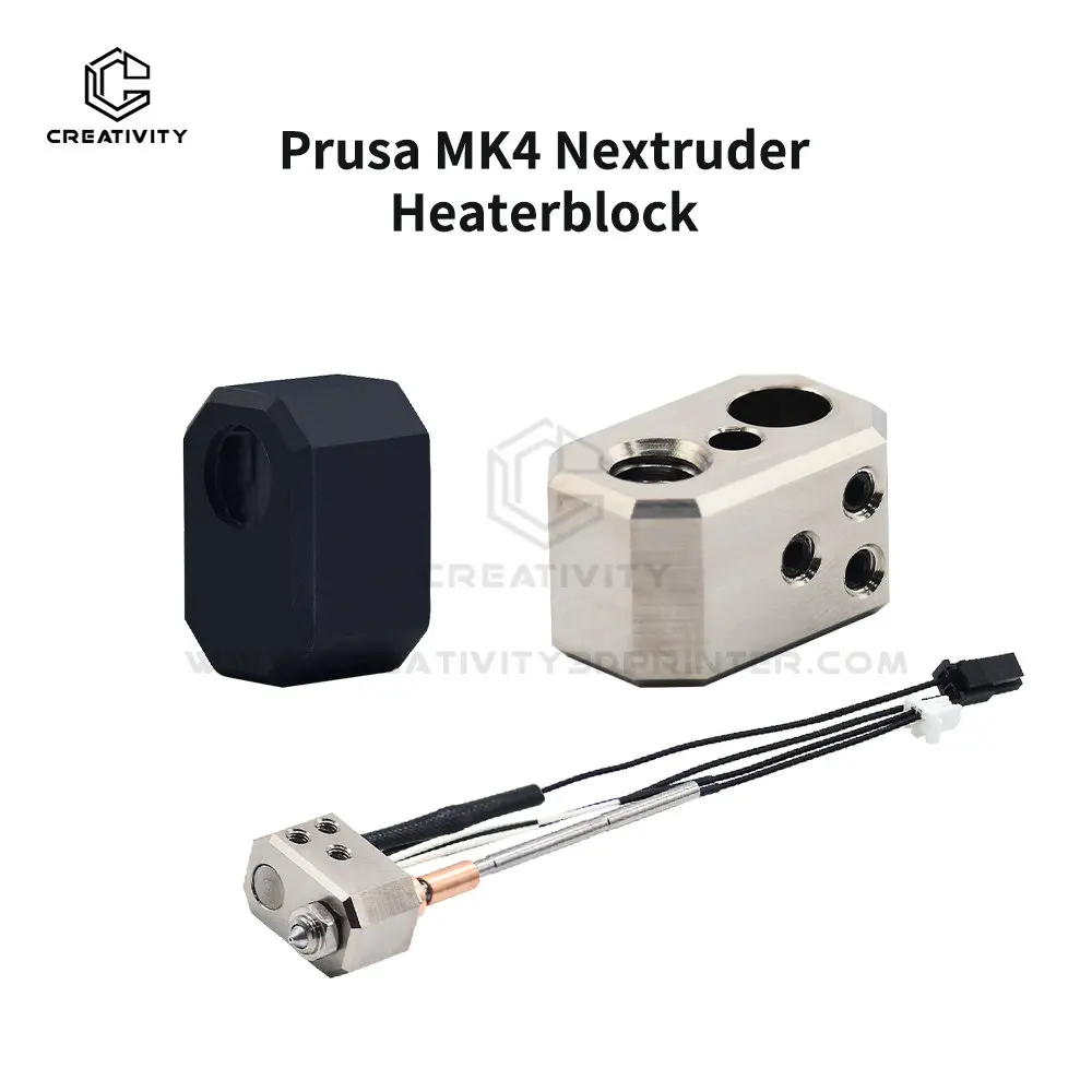 

Creativity MK4 Hotend Parts copper Heatbreak Thorat/ copper plating Heat block / Socks For XL MK4 3D Printer CHT V6 Nozzle