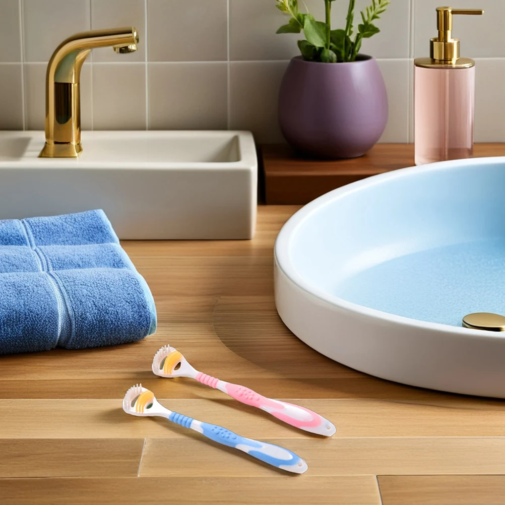 

4pcs Scraper Cleaner Food Grade Plastic Tongue Cleaning Tool For Fresh Breath Halitosis Removal Tongue Cleaning Tools Oral Care