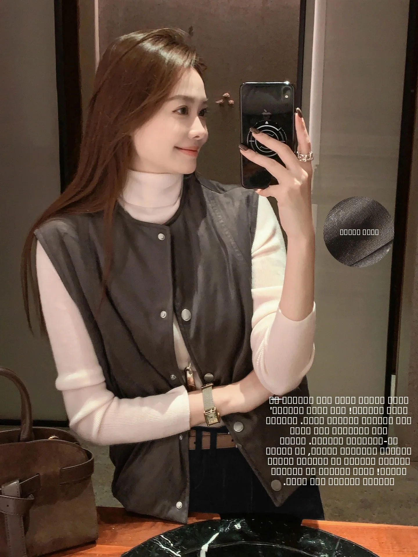 

Жилет Meyang Moka из хлопка с круглым вырезом и пуговицами, женская модная универсальная верхняя одежда, дизайн с вставками из полиэфирного волокна