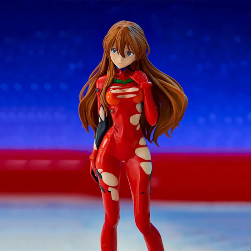 Original GSC POP UP PARADE Asuka Langley Soryu Anime EVA NEON GENESIS EVANGELION Action Fiqure Model Toy GOOD SMILE Genuine