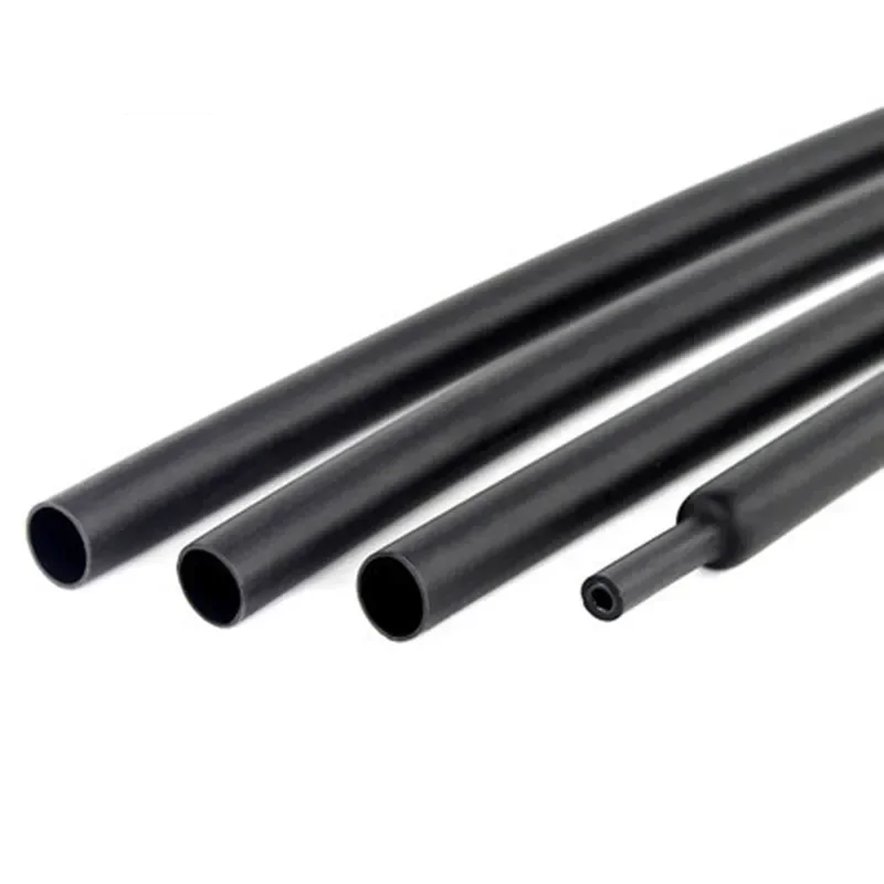 2:1 Preto 1 2 3 5 6 8 10mm de diâmetro Heatshrink Heatshrink Tubing Tubo Sleeving Wrap Wire Sell DIY Connector Repair