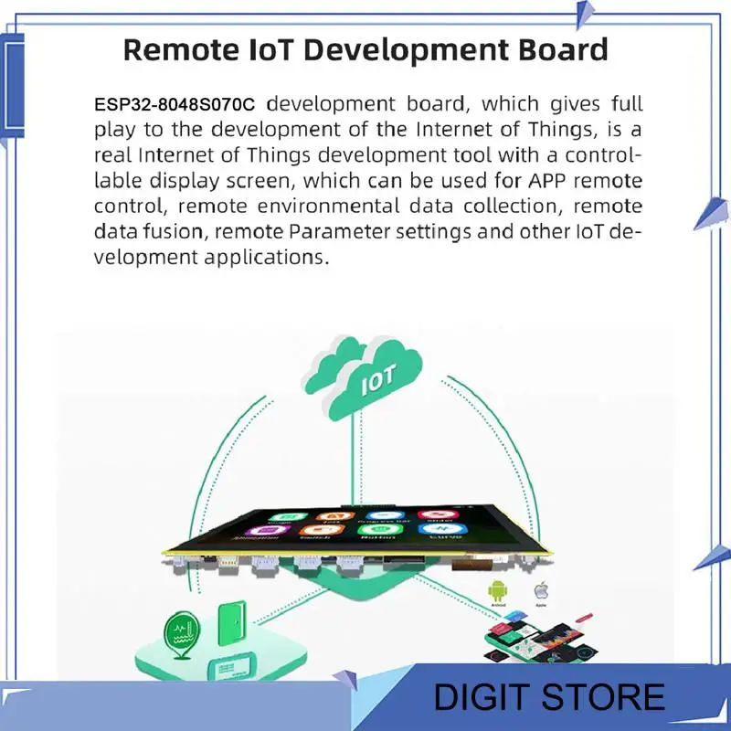 ESP32-S3 Flash Tampilan Pintar Modul Bluetooth WIFI MCU 7 Inci 800X480 TN HMI 8M PSRAM 16M (dengan Sentuhan)