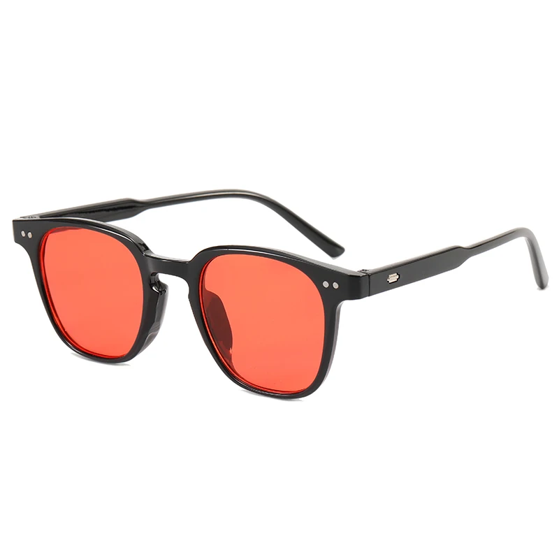 Unisex Red Black Tinted Anti Blue Light Glasses, Night Sleep Red Lens Filter Eyewear for Eye Strain Relief Blocking Eyeglasses