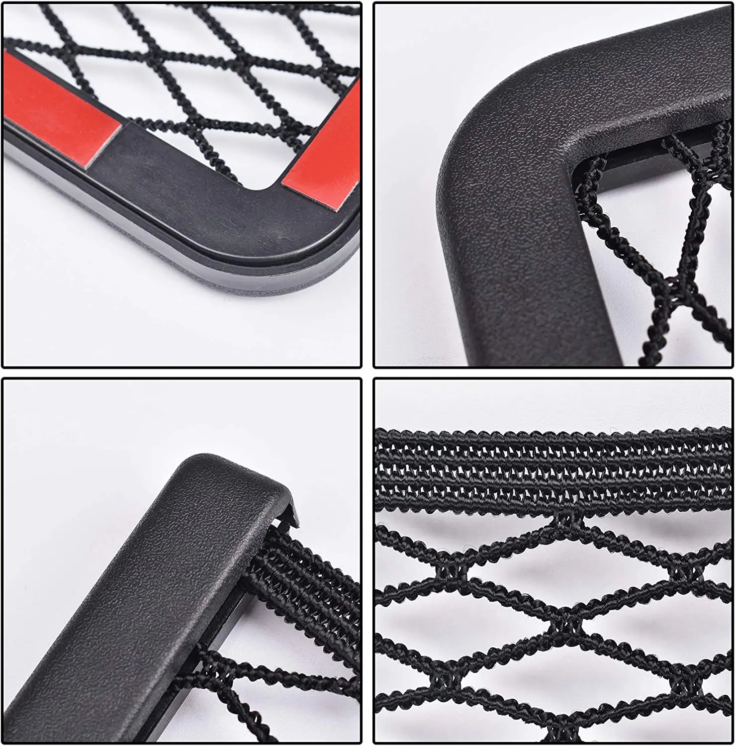 1Pcs Car Organizer Storage Bag Auto Paste Net Pocket Phone Holder Car Accessories 20*8CM 8*15CM Universal car Storage net pocket