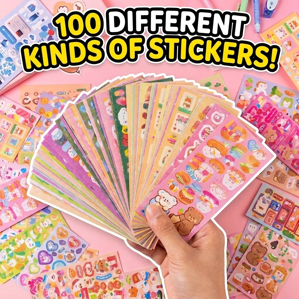 Phone Cases Kids - 20-1000 sztuk uroczych naklejek laserowych Kawaii,