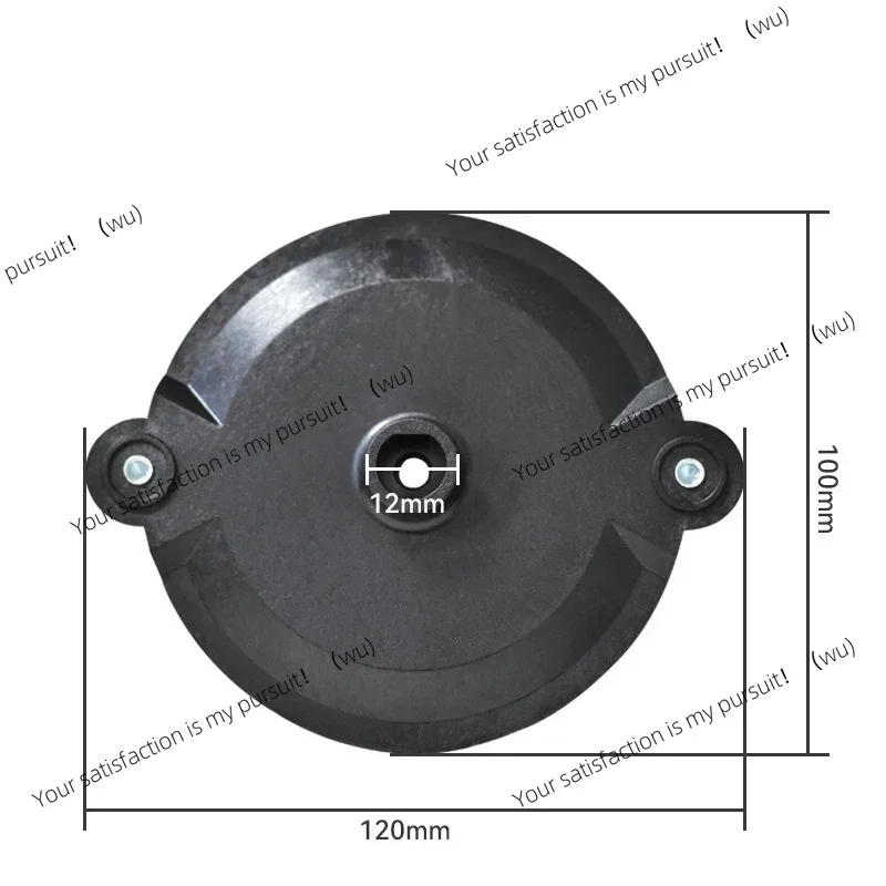 1pcs Black Mower Cutter Head Simple Snap-On Plastic Cutter Heads For Lawn Mower Accessory 12 * 10cm