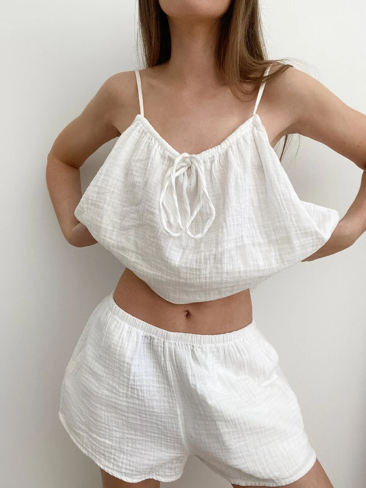 

Retro Fairy Coquette Y2K Pajamas Outfits Comfy 2 Piece Set Loungewear Women Sexy V Neck Spaghetti Strap Camis Crop Tops + Shorts