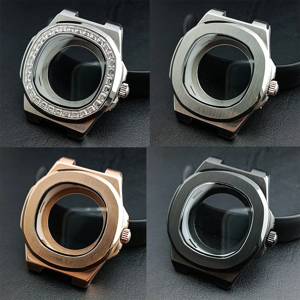 

Mod NH/35 43mm Box Steel Case Sapphire Glass Fit NH/34 NH/35 NH/36 Movement Watch Accessories Watch Parts For Wristwatches
