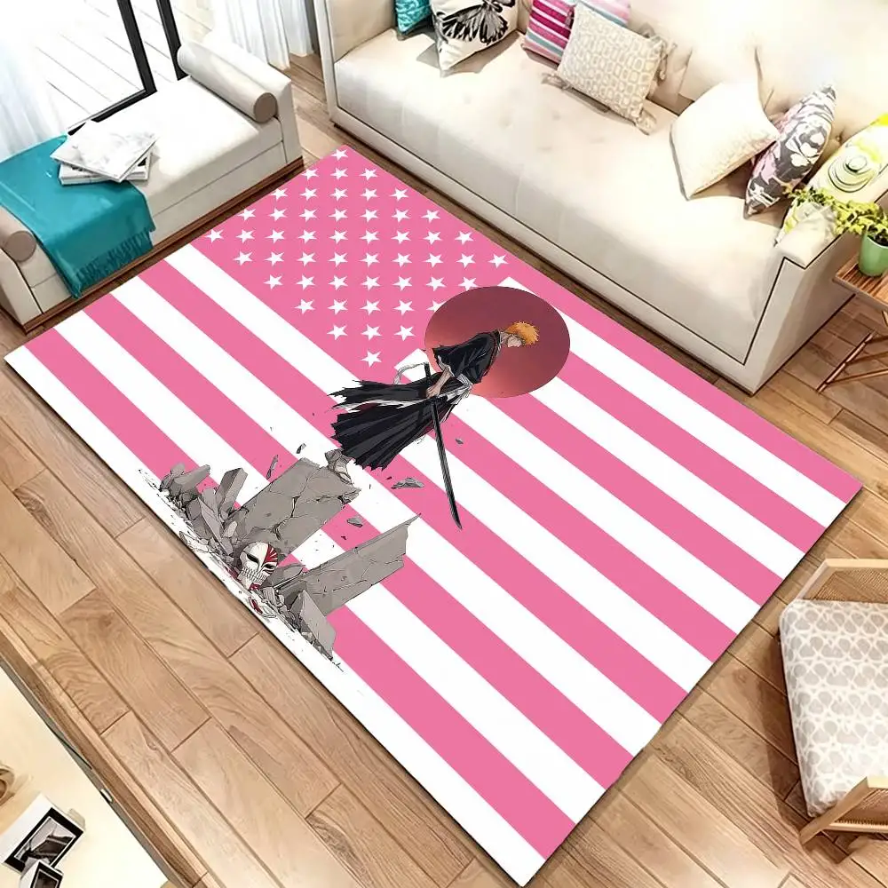 BLEACH-S I-Ichigo Kurosaki Floor Mat Bathroom Absorbent Mat Rugs Simple Door Dirt-resistant Mat Home Kitchen Mat