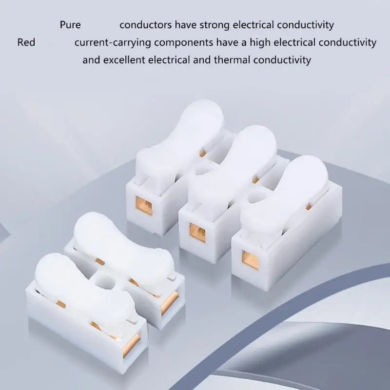 

652F 55pcs Locking Electrical Connectors Low Resistance for 100W Devices 2 Wire