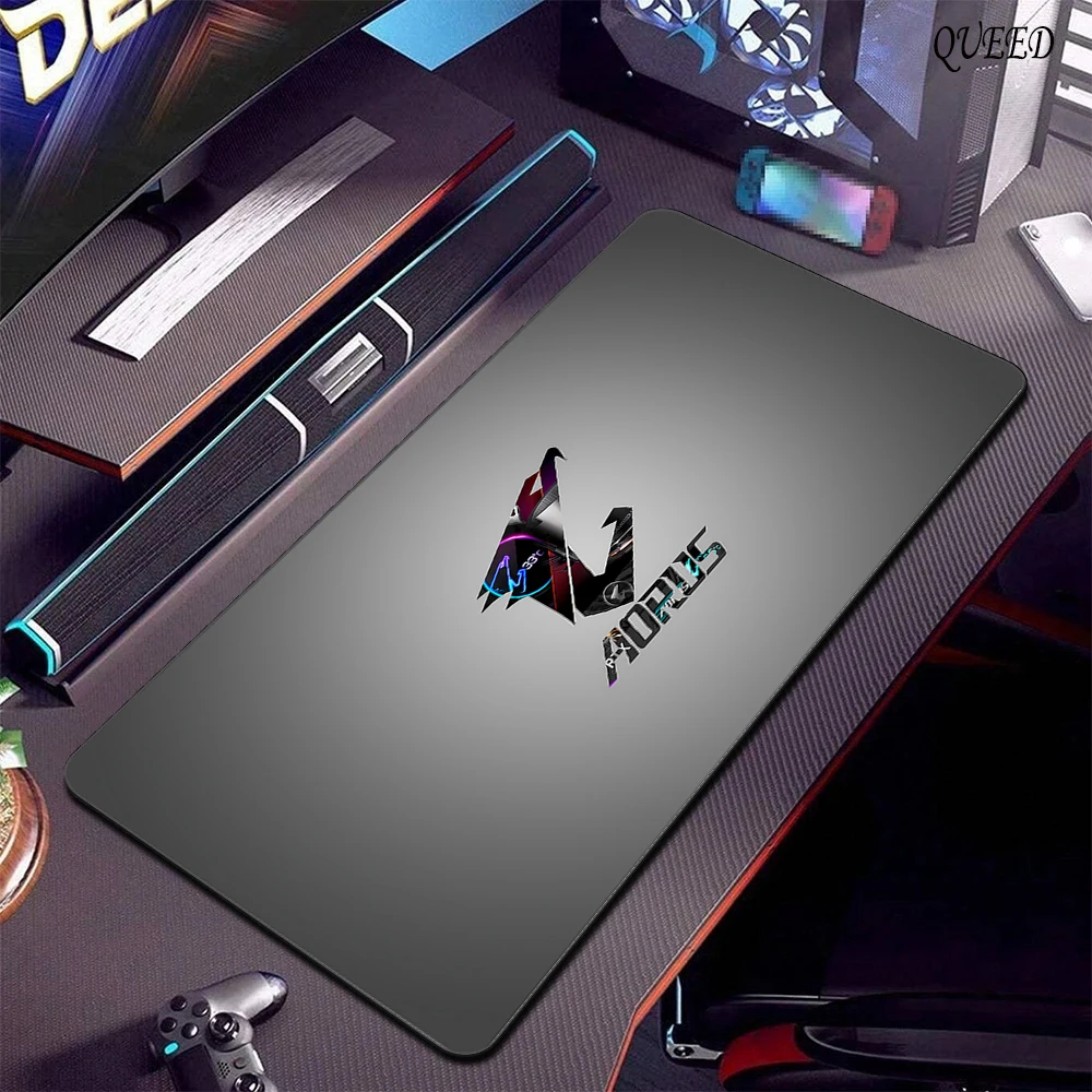 Xxl Mousepad Aorus Large Mouse Pad Gaming Desk Pc Accessories Pads Gamer Keyboard Protector Mat Computer Desks Mats Mause Mice