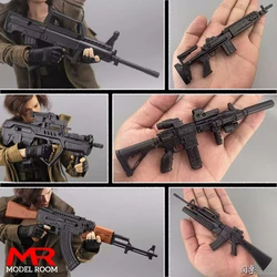 1/6 Scale PVC HK416 AK47 M16A4 ARX160 Tavor MK18 Gun Model Soldier Accessories Props Fit 12'' Action Figure Body Doll