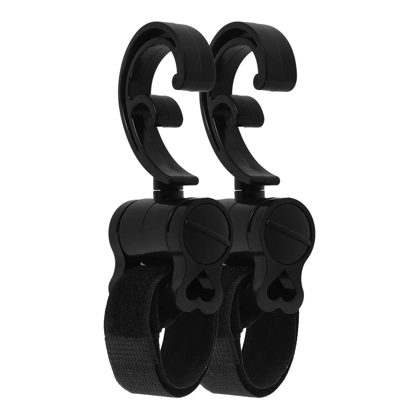 

2pcs Stroller Hooks Baby Carriage Hanger Black Luggage Accessories Umbrella Strollers Car Seats Walker Frame Bike Hook