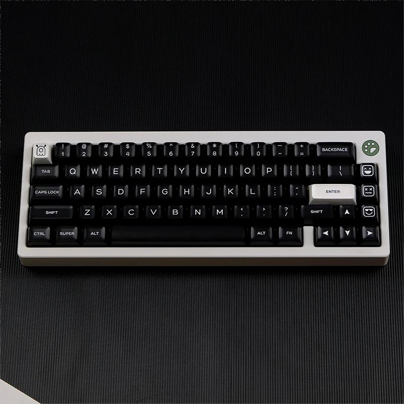 160 Keys WOB GMK Keycap SA Profile Black White Double Shot PBT Keycaps For Mechanical Keyboard ISO Enter 7U Spacebar GMK67 K500