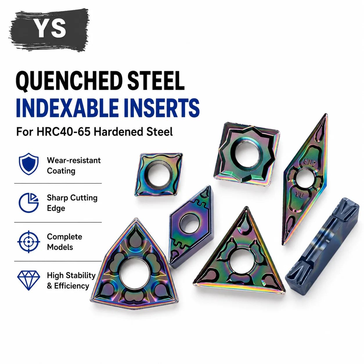 Special Inserts for Quenched Steel CCMT06 CCMT09 DCMT11 TCMT/TNMG1102 CNMG1204 TNMG1604 WNMG0804 16ER/IR APMT1135 APMT1604 MGMN