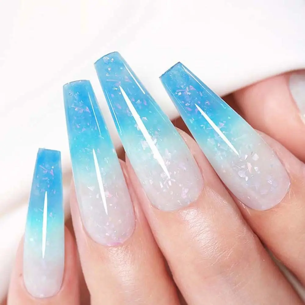 Suministros de manicura, esmalte de uñas en Gel que cambia de temperatura, barniz UV que cambia el barniz de uñas con gradiente térmico