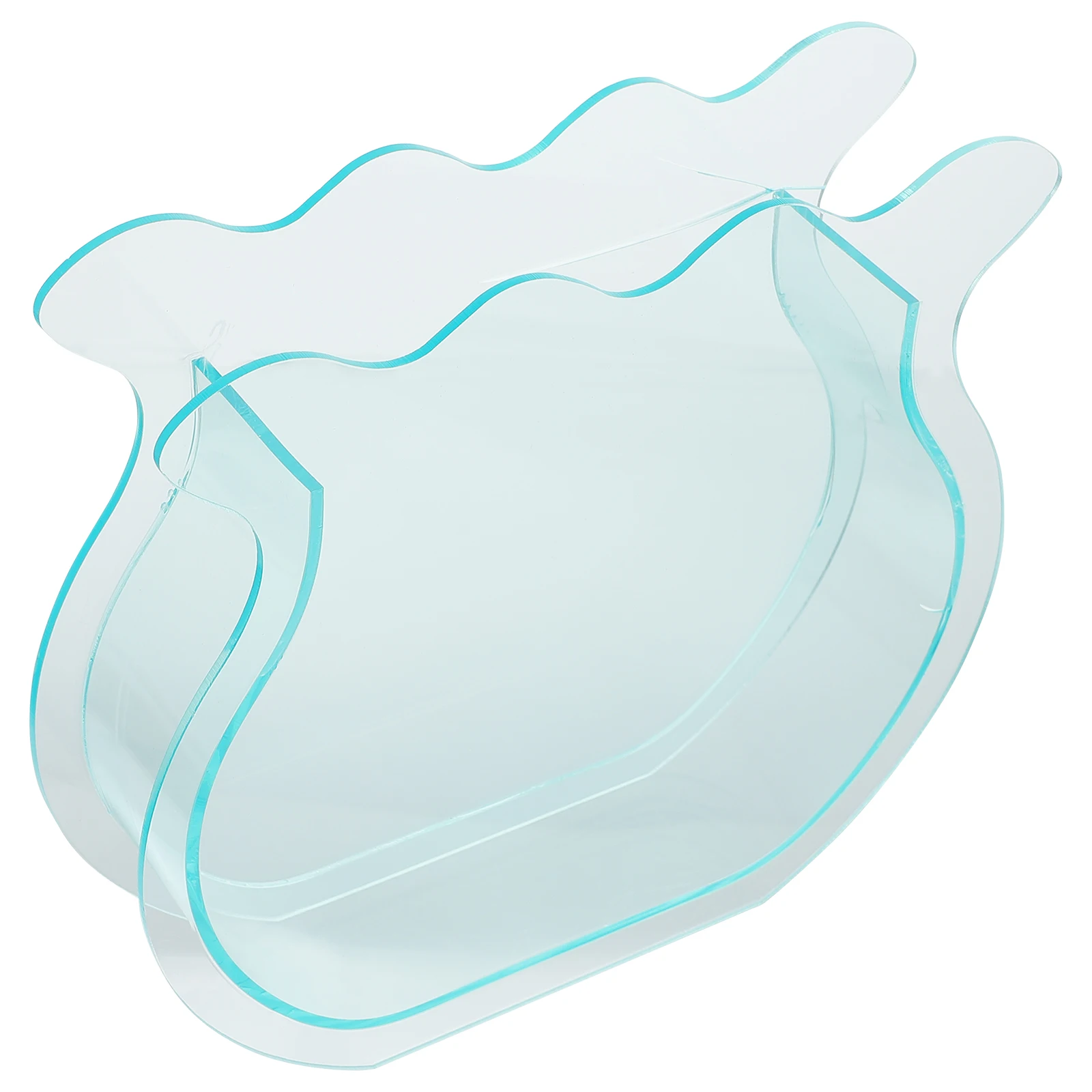 

1pc Transparent Acrylic Floral Elegant Compact Tabletop Home Decor For Dried Flowers Creative Flower Arranging Vase Modern Style