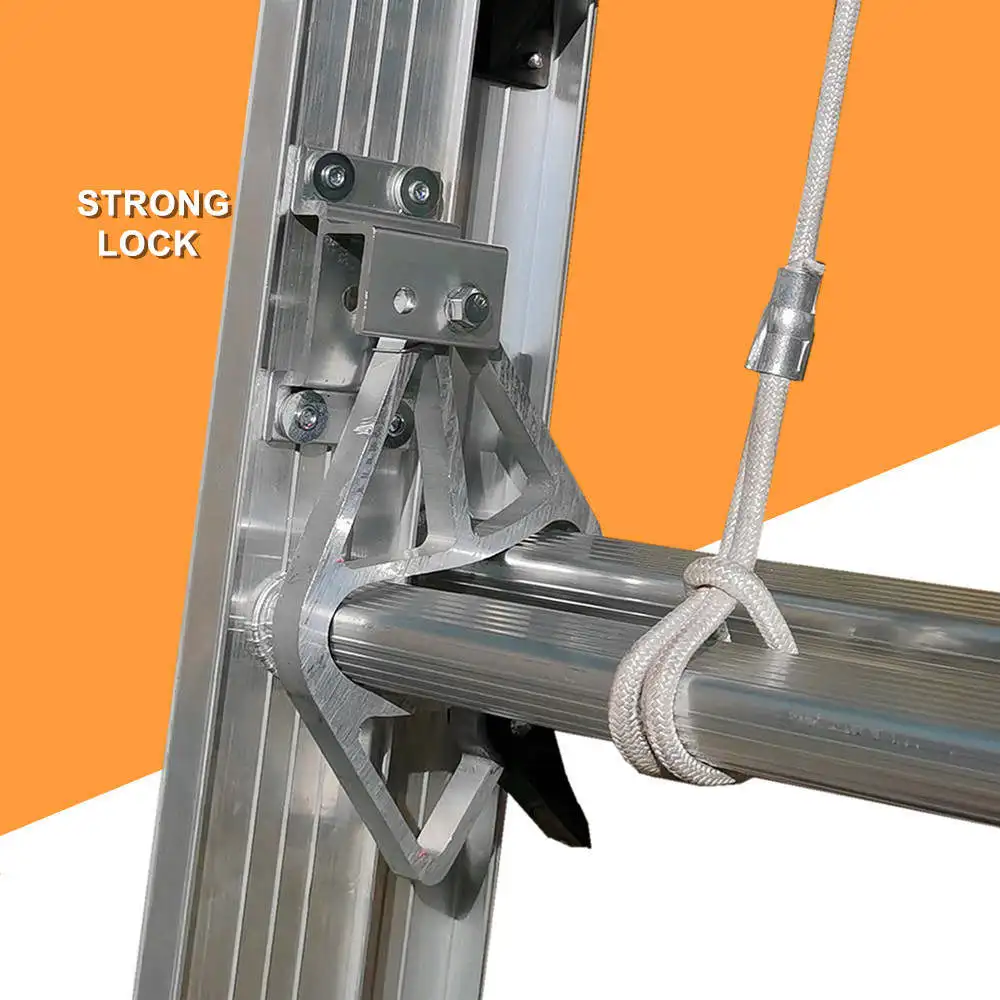 سعر جيد، إنقاذ صناعي عالي الجودة، سلم تمديد قابل للطي من الألومنيوم #4