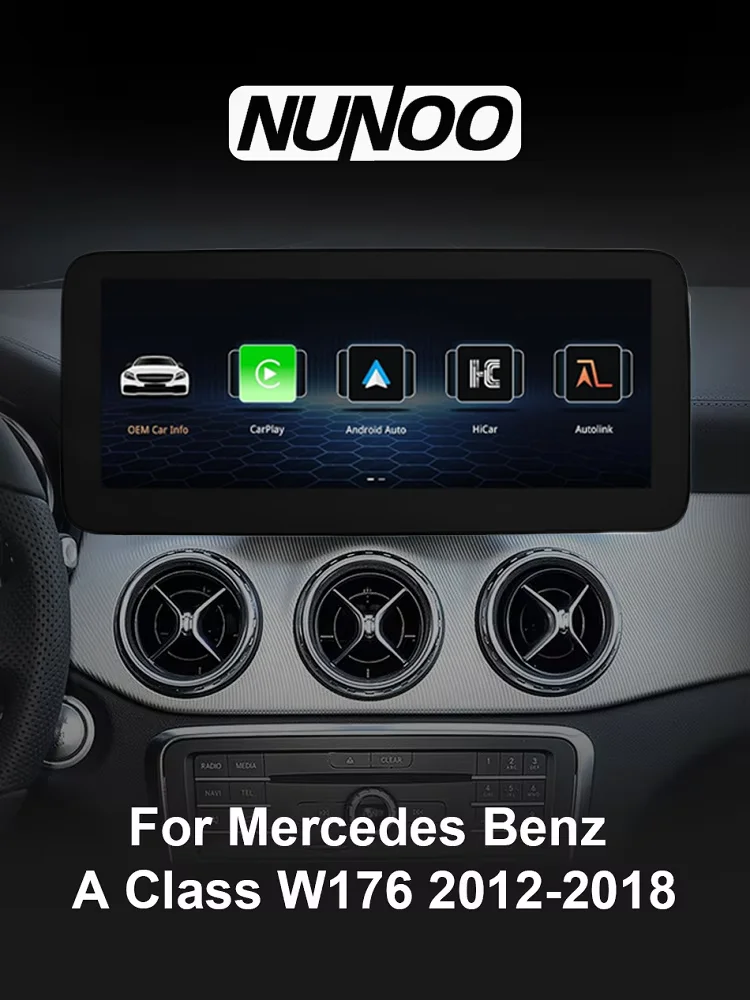 Draadloze Carplay Android Auto Scherm Voor Mercedes Benz A-klasse W176 A180 A200 A220 A250 A260 Multimedia Speler Radio GPS Navi - afbeelding 2