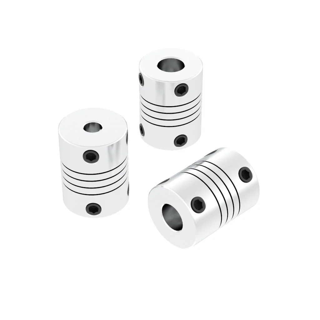 Acopladores elásticos de aluminio D20L25, Conector de eje de 3mm/4mm/5mm/6mm/6,35mm/7mm/8mm/10mm para coche y barco teledirigido