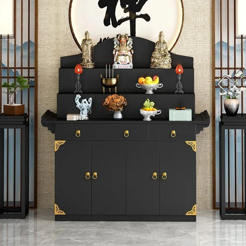 #Buddha Niche Altar Buddha Shrine Modern Altar Buddha Table Tibetan Ladder Altar