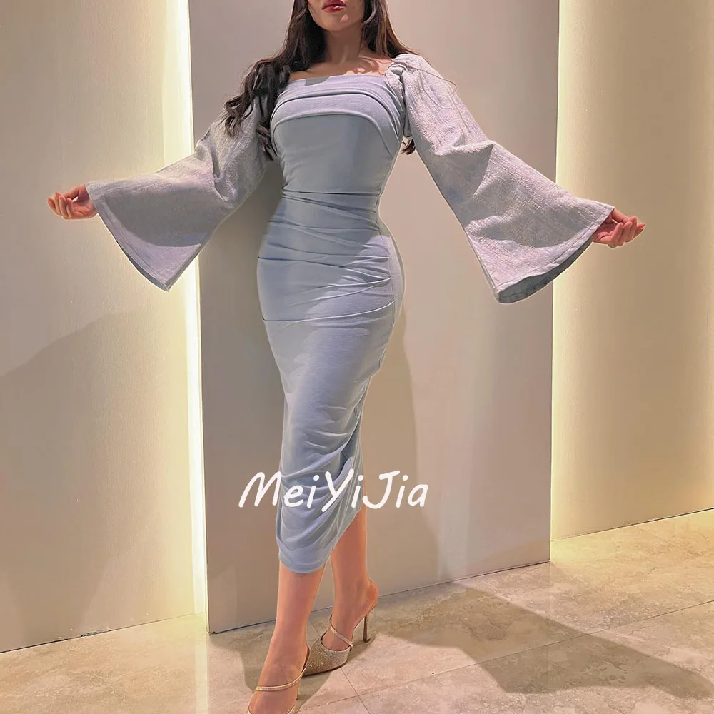 Meiyijia  Evening Dress Square Neckline Mermaid Simple Chiffon  Saudi  Arabia  Sexy Evening Birthday Club Outfits Summer 2024