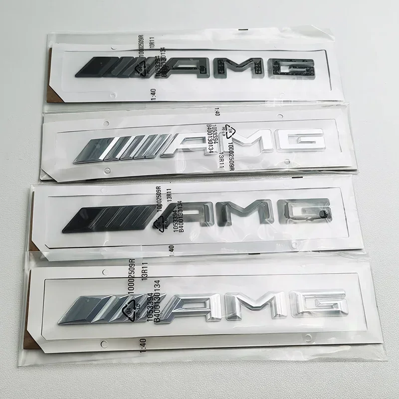 Autocollant 3D de lettres d'emblème de coffre arrière de voiture, pour Mercedes Benz AMG A B C E G CLA W211 W203 W204 W210 W124, accessoires