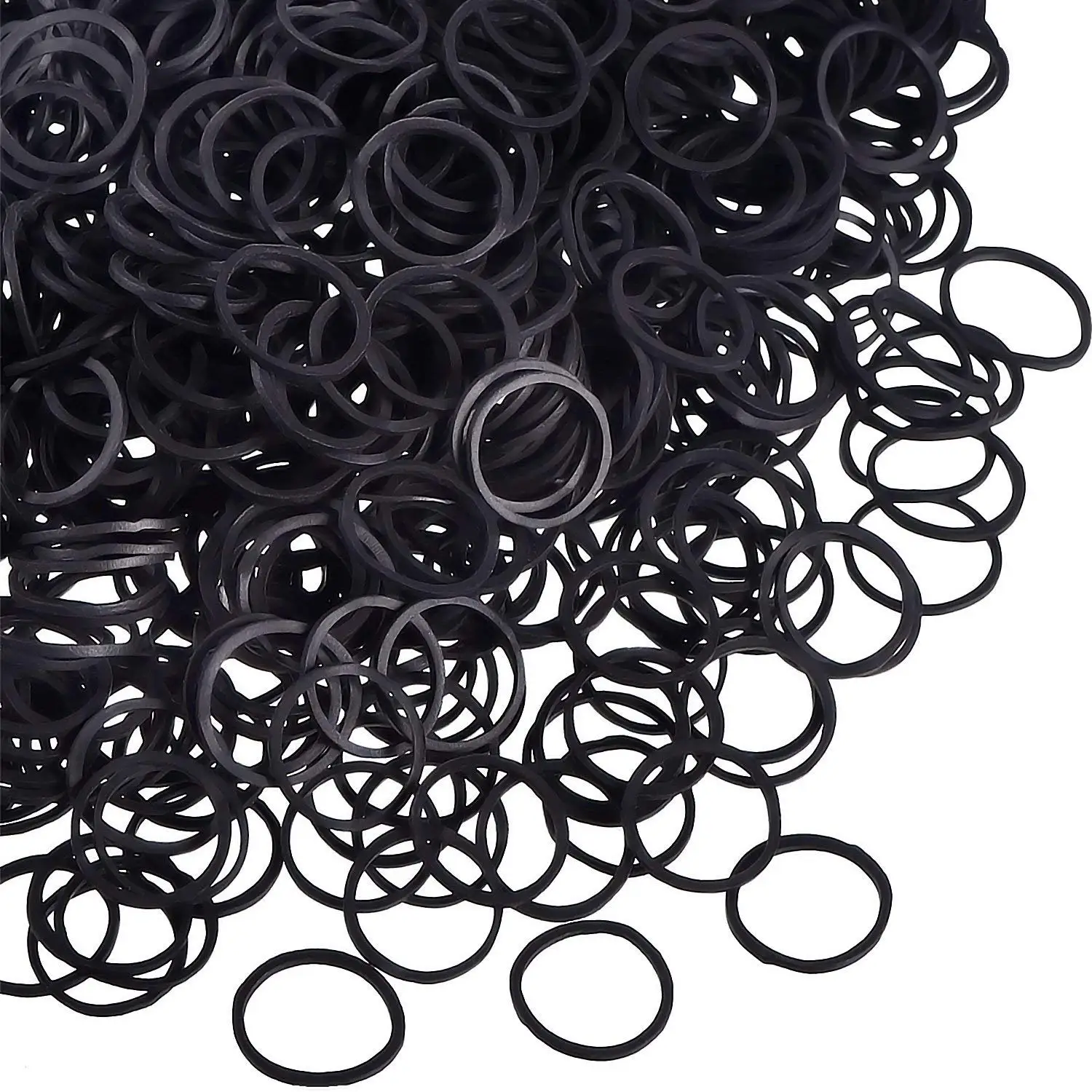 

Black Rubber Bands for Hair 500 Pack Small Elastic Hair Ties for Thick Hair Mini Hair Bands for Girls Women 500Pack Black