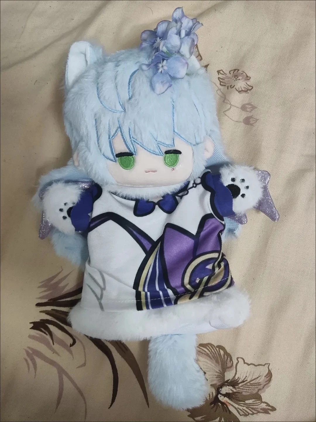 25CM Game Anime Honkai: Star Rail Cosplay Aventurine Robin Soft Adorable Plush Hand Puppet Pendant Gifts