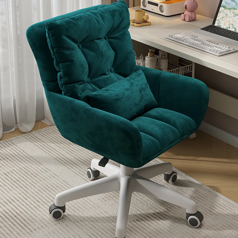 Teal Veet Girl Fancy Nordic Design Cheap Study Office Chair High Back Cadeiras De Escritorio Furniture