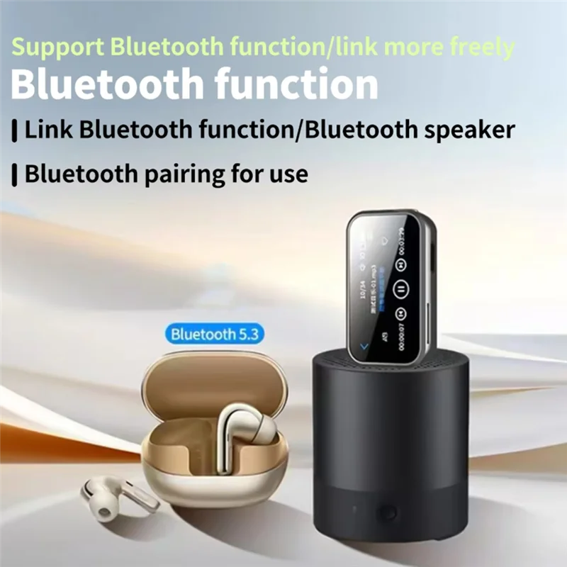 ABGI-مسجل الصوت الكتاب الإلكتروني راديو FM الرياضة المحمولة MP4 شاشة تعمل باللمس بلوتوث صغير مشغل MP3 كليب HIFI مشغل موسيقى 32G