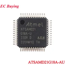 2Pcs/1pc ATSAMD21G18A-AU SAMD21 SAMD21G18 SAM D21 D21G ATSAMD21 G18A TQFP-48 32KB 스마트 암 마이크로 컨트롤러 칩 IC