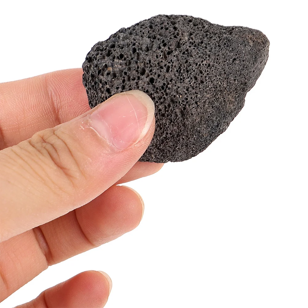 

Natural Black Volcanic Rock Gravel Aquarium Decoration Porous Breathable Stones Fish Tank Landscaping Fire Pit Garden Rocks