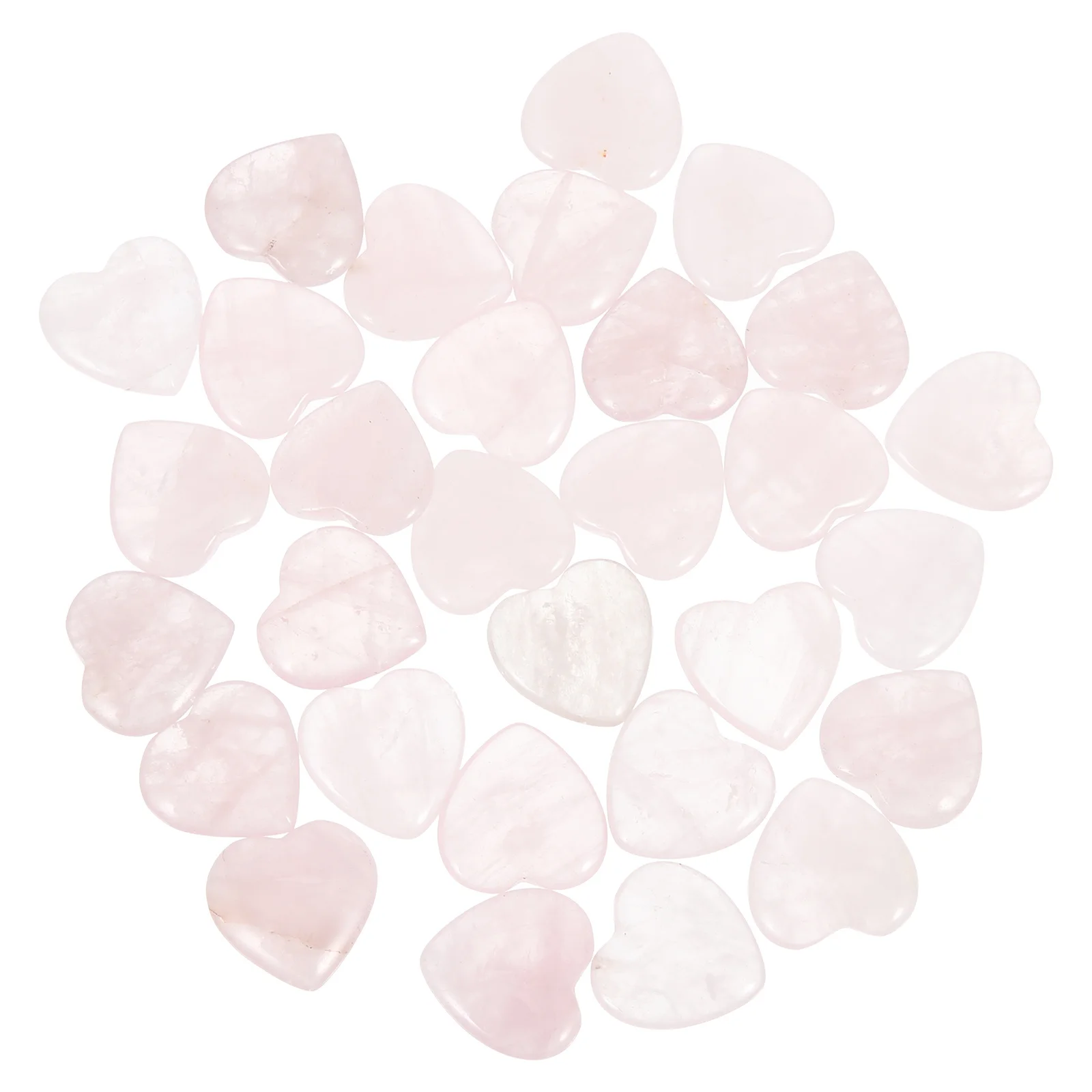 

30Pcs Fish Tank Crystal Stones Heart-Shaped Aquarium Decors Decorative Landscaping Stones Waterproof Heart Crystal
