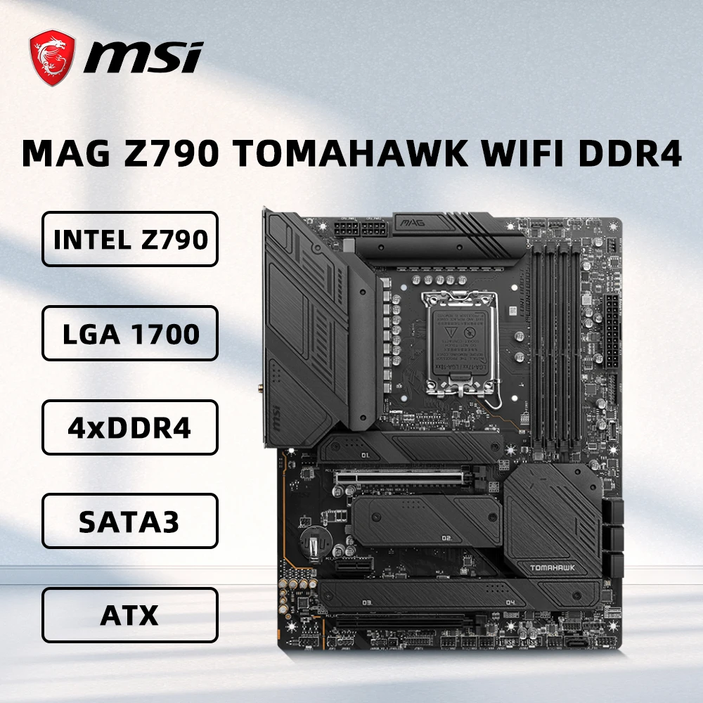 MSI MAG Z790 TOMAHAWK WIFI DDR4 Motherboard LGA1700 Supports i9-14900KF i7-12700K i5-13600K i5-12400F i3-12100F CPU M.2 NVME ATX