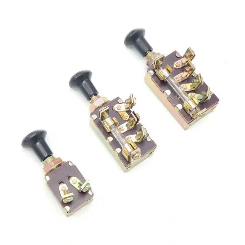 Tractor headlight switch single-gear double-gear hand push pull switch for truck refitting horn wiper switch